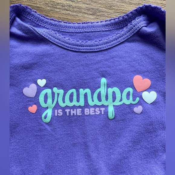 Jumping Beans | Grandpa is the Best! Onesie | Infant Girl | 9 months - Picture 2 of 4